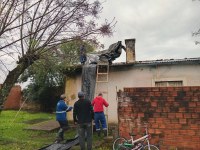 Mais de 200  residências foram atingidas por forte temporal em Bagé