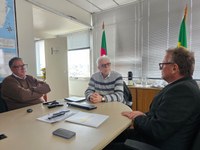 Executivo trata com o Estado da recuperação da RSC-473 e apresenta demanda por estradas rurais