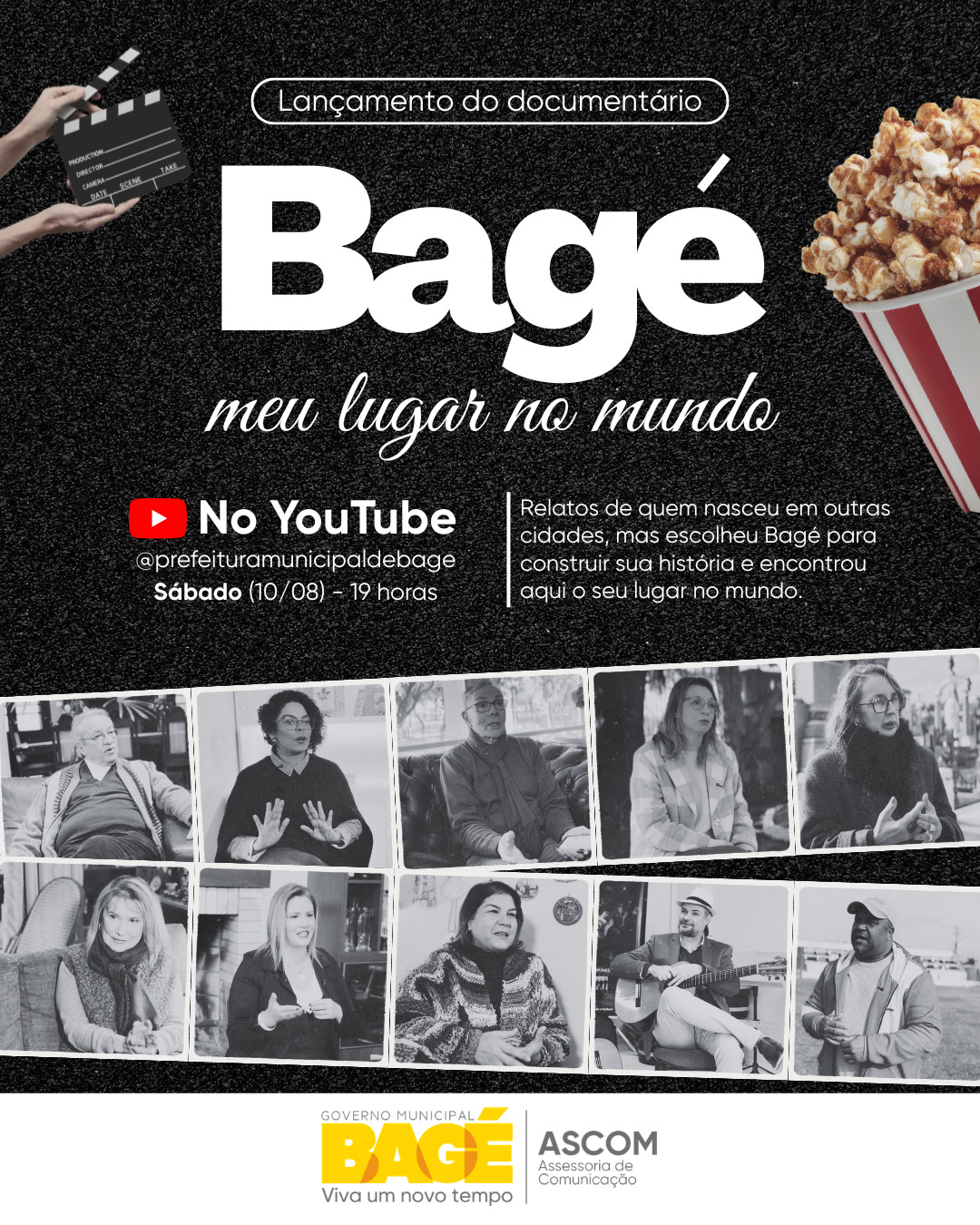 Prefeitura de Bagé lança documentário “Bagé – Meu Lugar no Mundo” neste sábado