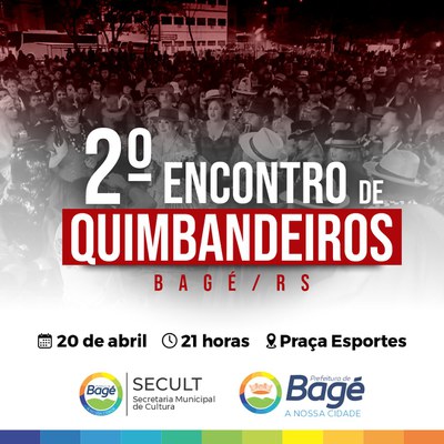 2ª edição do Encontro de Quimbandeiros acontece dia 20 de abril