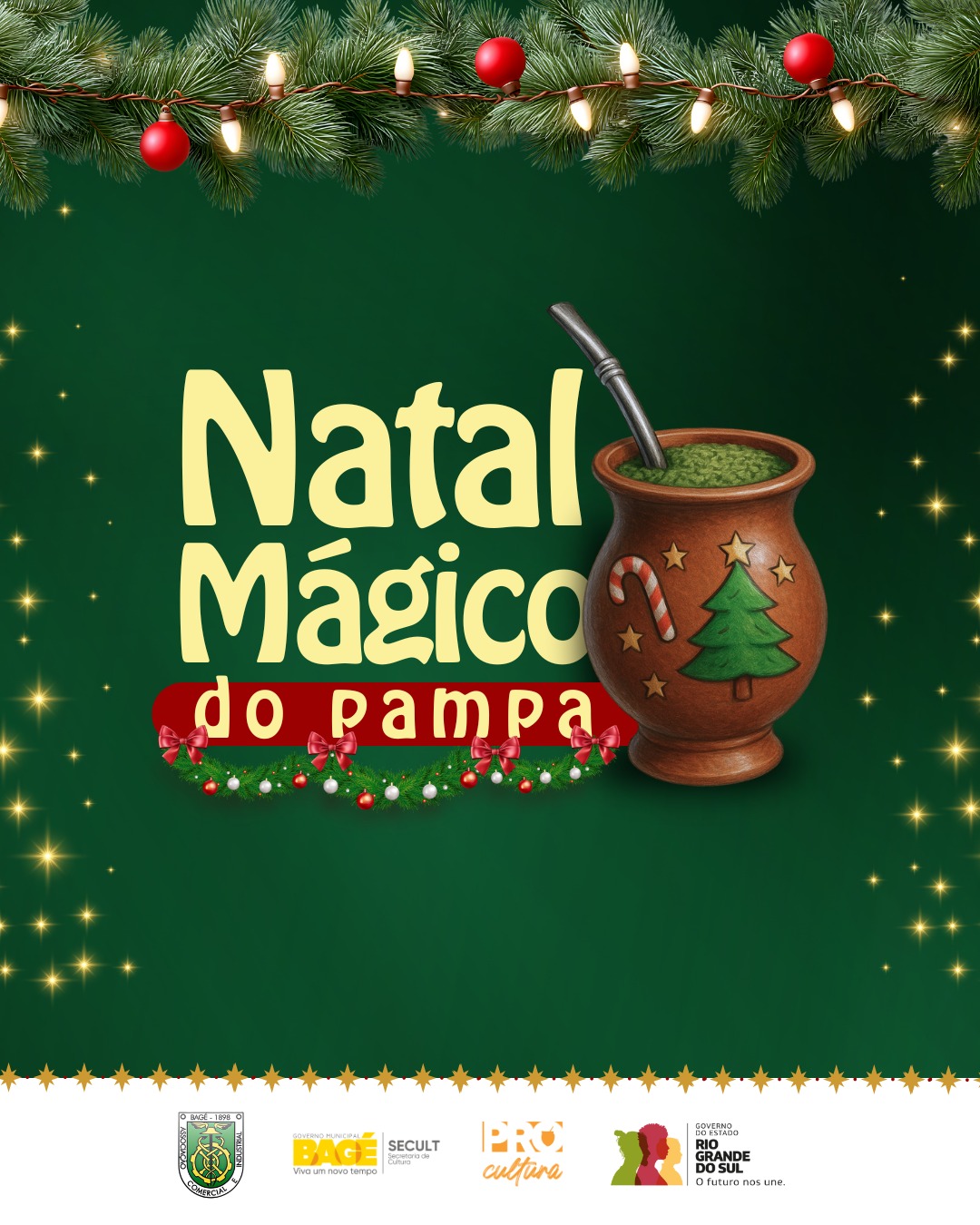 Abertas 70 vagas para expositores na Grande Feira do Natal Mágico do Pampa 2025 em Bagé