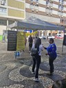 Ação na praça Silveira Martins destaca campanha Setembro Amarelo Ação na praça Silveira Martins destaca campanha Setembro Amarelo