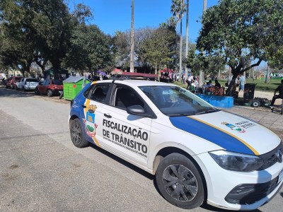 Agentes de Trânsito e Transporte e Guarda Municipal reforçam segurança nos primeiros dias da Semana Farroupilha em Bagé
