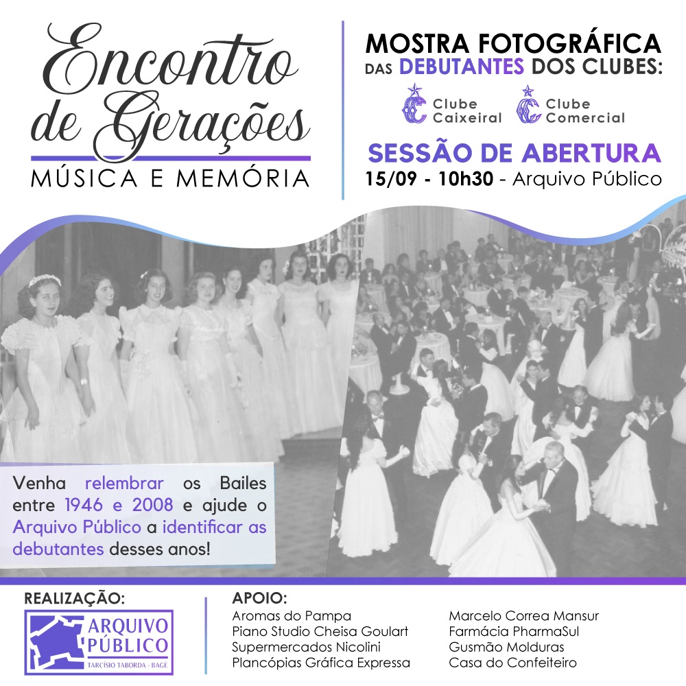 Arquivo Público promove exposição de Bailes de Debutantes