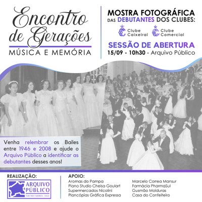 Arquivo Público promove exposição de Bailes de Debutantes