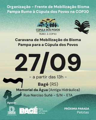 Bagé recebe Caravana do Bioma Pampa em preparação para a COP30