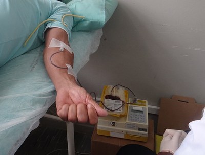 Doação de sangue registra 74 cadastros
