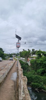 Estação de monitoramento hidrometeorológico é instalada em Bagé