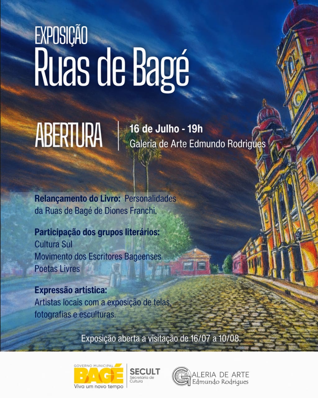 Galeria Edmundo Rodrigues recebe exposição “Ruas de Bagé”