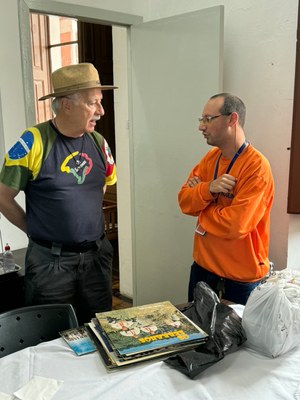 Imba recebe visita do músico Edson Dutra, dos Serranos