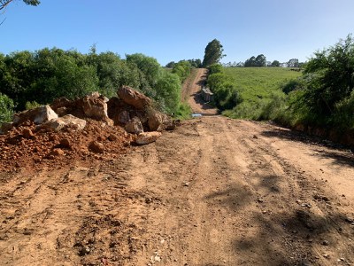 Interrupção na estrada Bispo Atalício Pitan