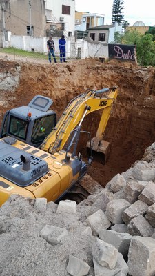 Intervenção nas ruas João Teles e Flores da Cunha