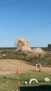Mais uma detonação de rochas é feita na Barragem de Bagé