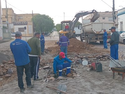 Obra de calçamento da rua Flores da Cunha será finalizada nos próximos dias