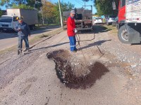 Operação Tapa-buraco é retomada nesta segunda-feira