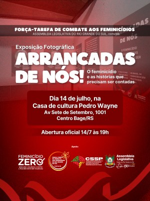 Parceria entre Semppmulher e Alergs promove exposição fotográfica sobre feminicídio