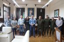Prefeito recebe novo Comandante do Batalhão de Lages, responsável pela obra da Barragem da Arvorezinha