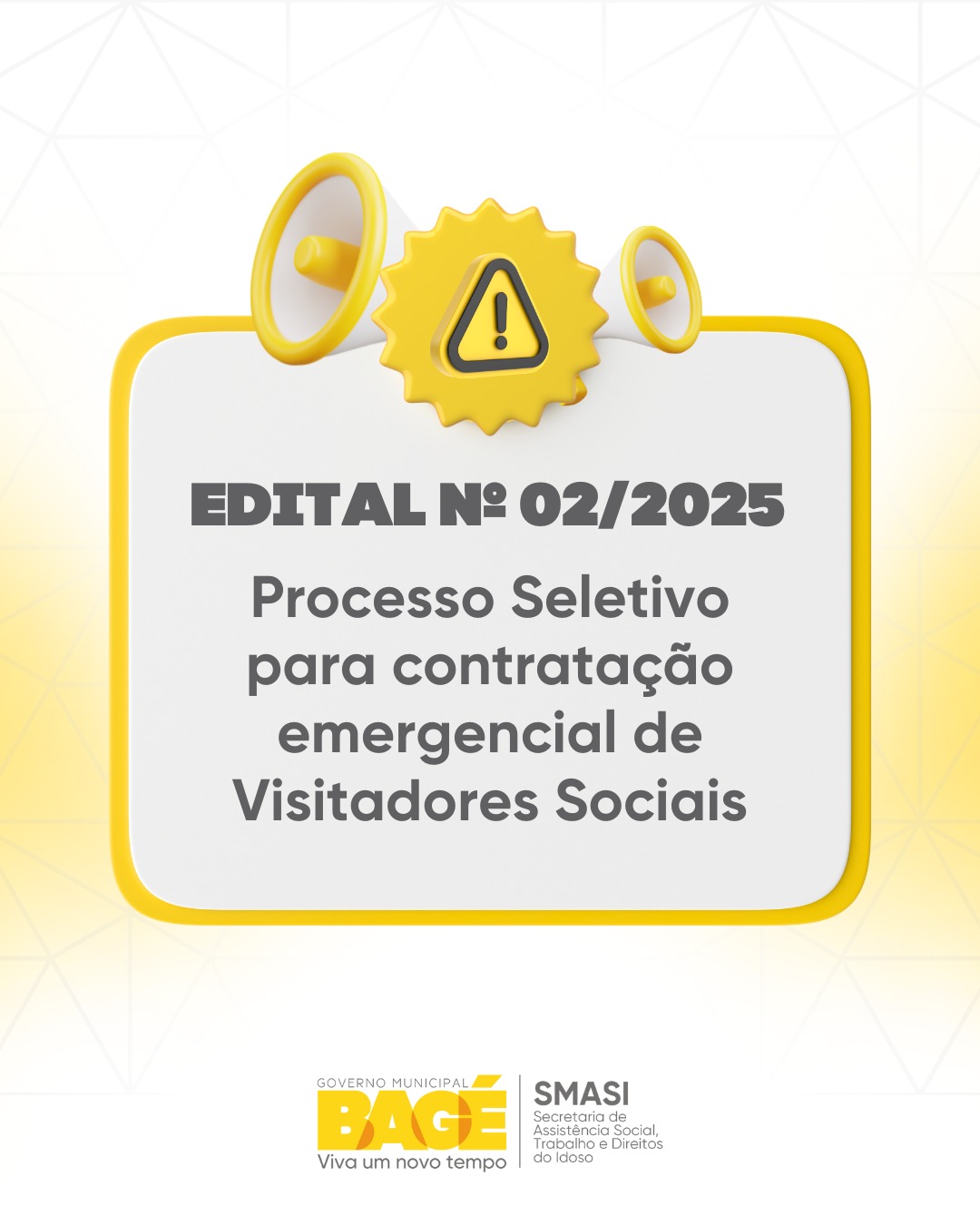 Prefeitura publica edital para contratação de visitadores sociais