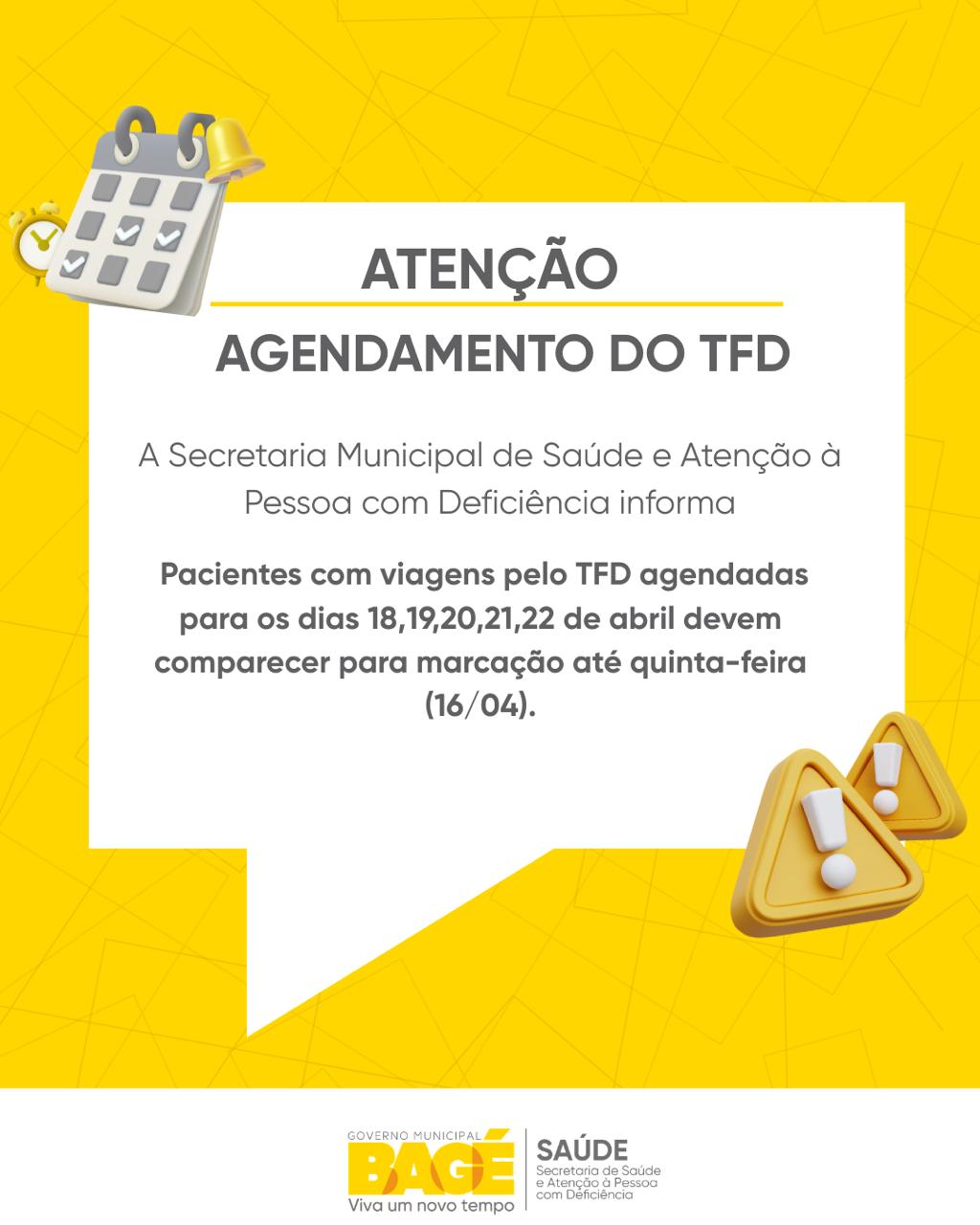 Secretaria de Saúde alerta para agendamento de consultas para TFD