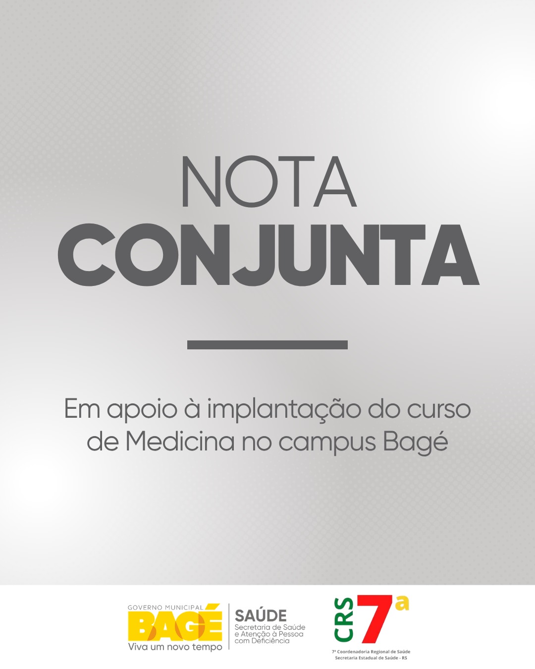 Secretaria de Saúde e 7ª Coordenadoria Regional de Saúde reforçam apoio ao curso de Medicina da Unipampa