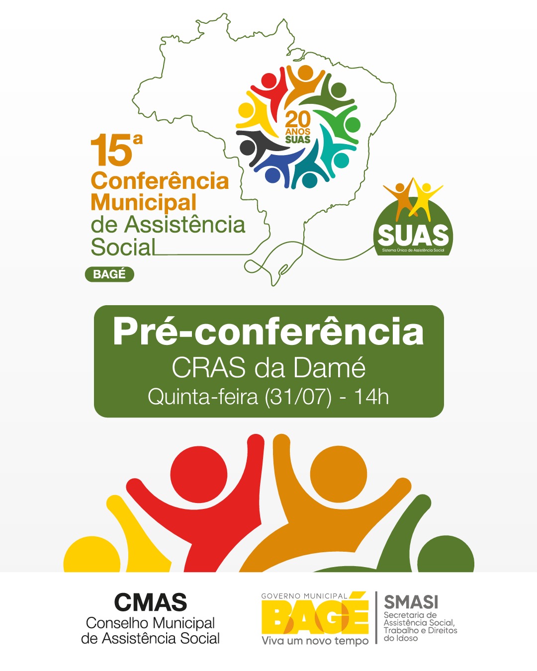 Segunda etapa das Pré-Conferências da Assistência Social acontece nesta quinta-feira no CRAS DAMÉ