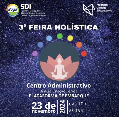 Terceira edição da feira holística acontece neste sábado