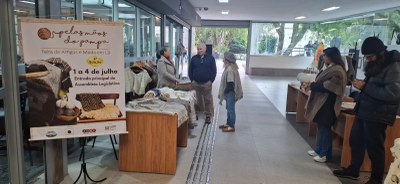 Secretaria do Desenvolvimento Econômico, Ciência, Tecnologia e Inovação acompanha exposição de roupas feitas com lã de ovelha